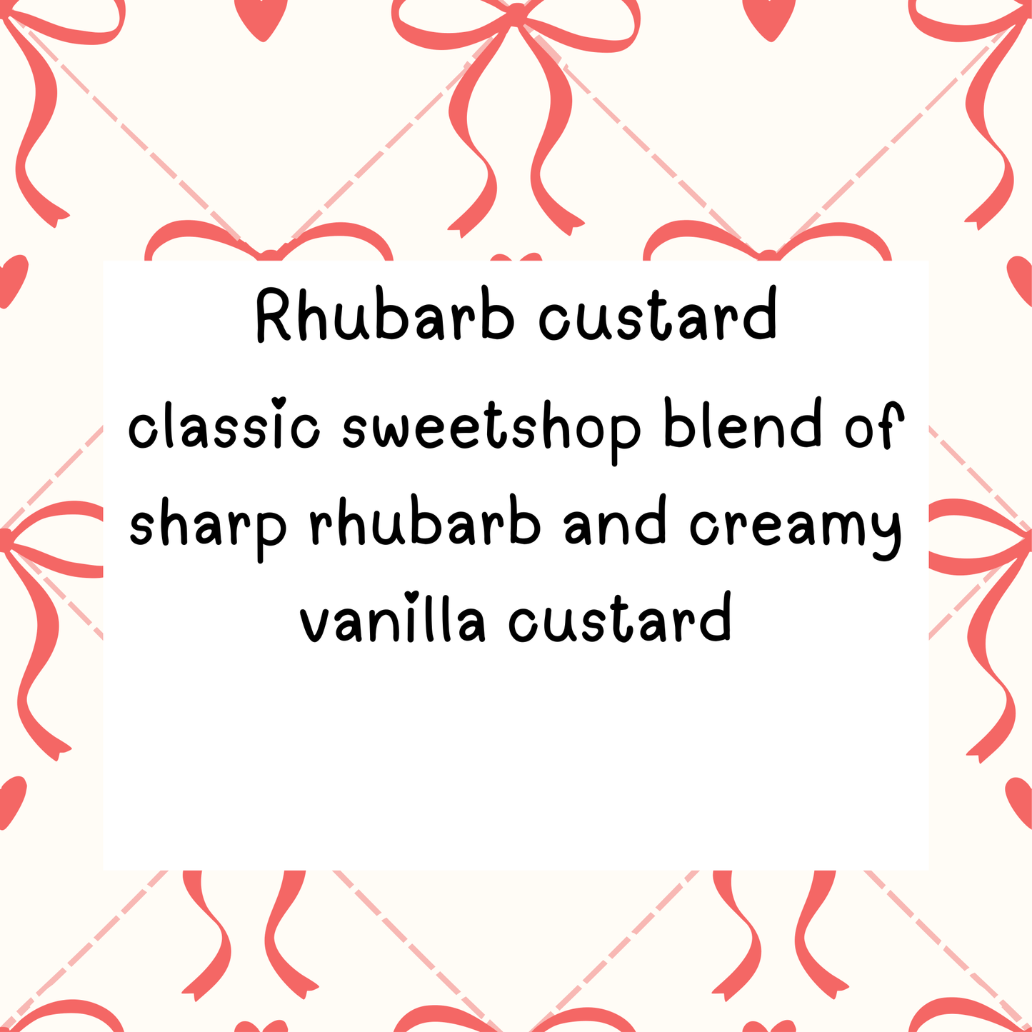 Rhubarb and custard