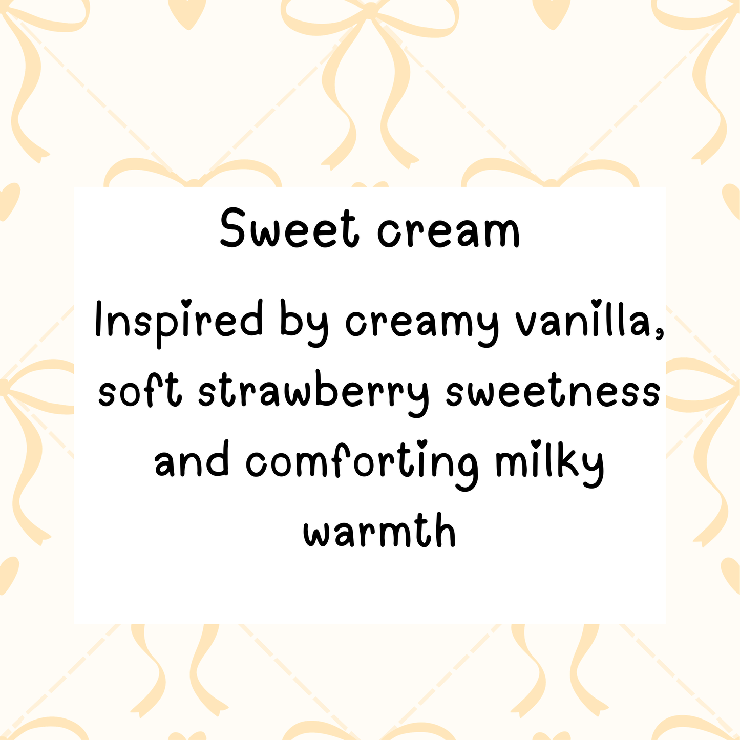 Sweet cream snap bar