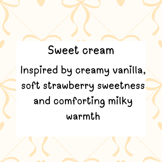 Sweet cream snap bar