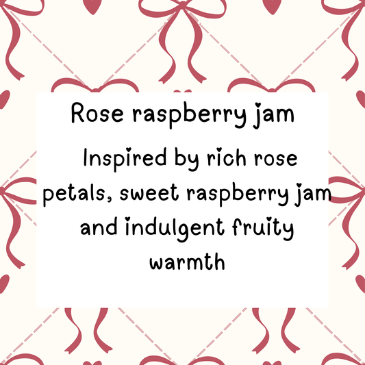 Rose raspberry jam snap bar
