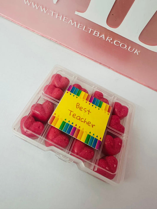 Best teacher heart clamshell