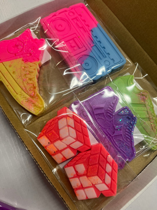 90s theme wax melt box